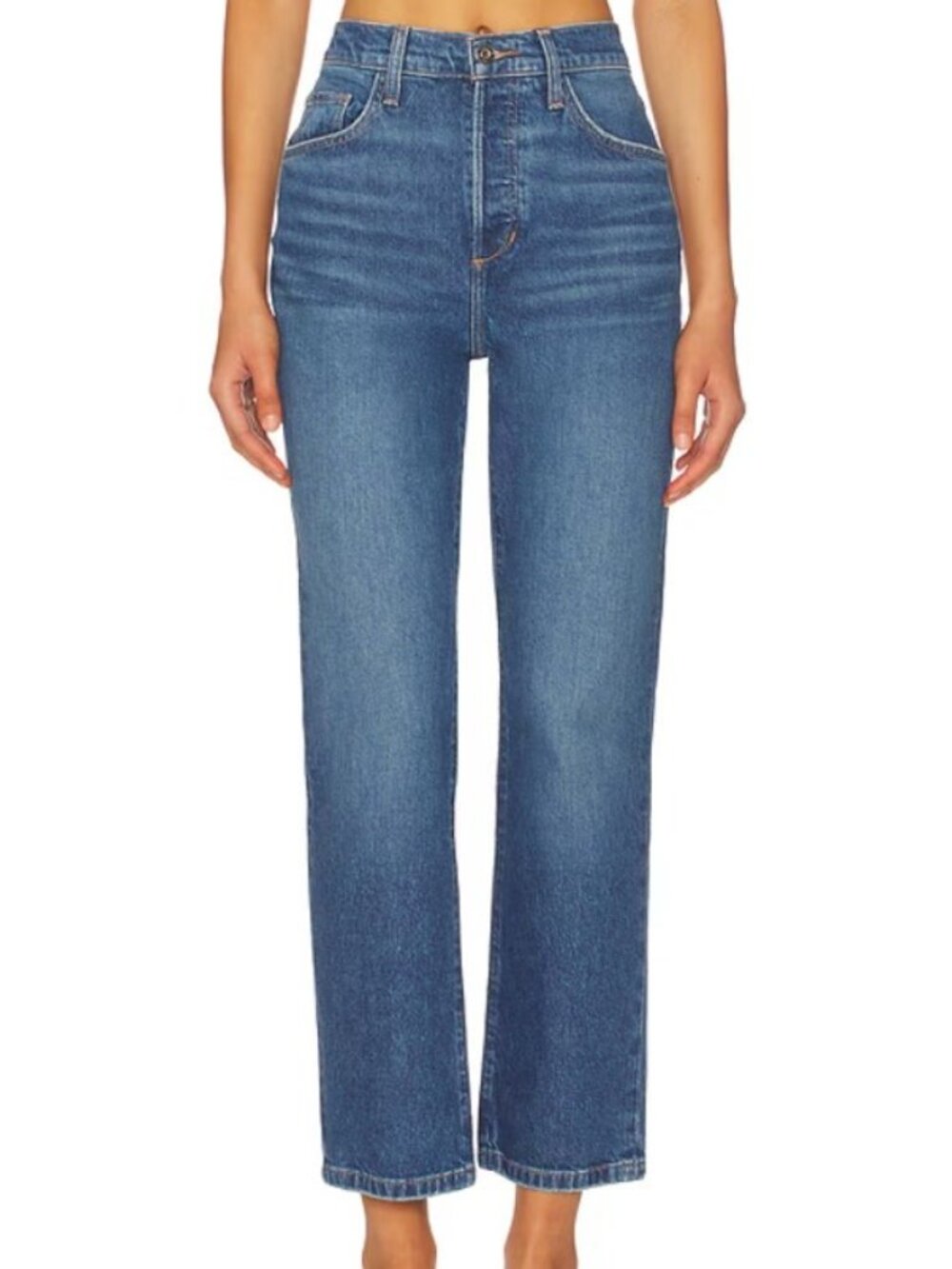 Favorite Daughter The Valentina Crosby Straight Leg Jeans Super High Rise Ankle